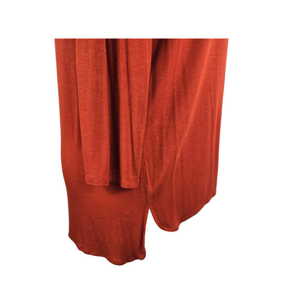 Roz & Ali Orange Lightweight Long Sleeve Blouse Women XL - Picture 4 of 6